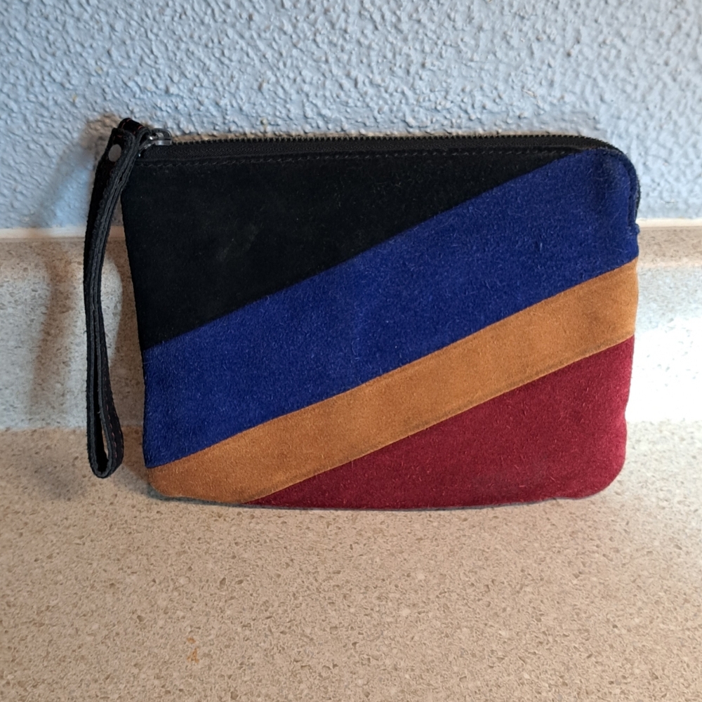 Patricia Nash Leather Suede Wristlet
